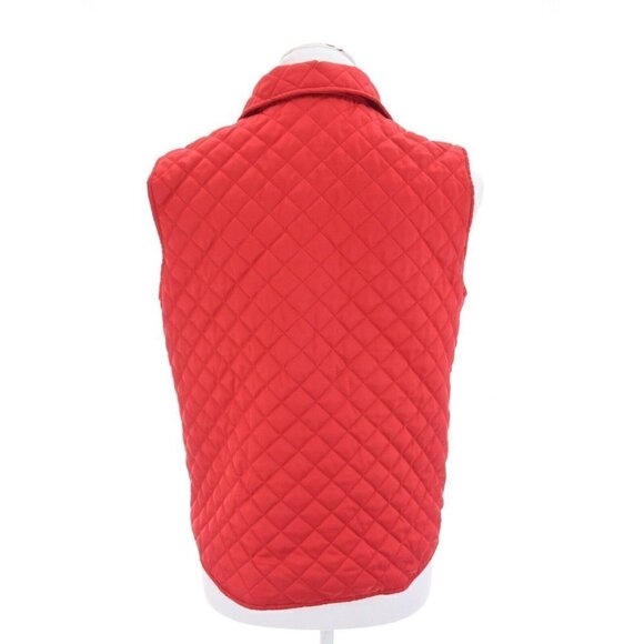 Draper's and Damon's Red Quilted Puffer Vest Jacket Womens Sz PS Petite S - Picture 6 of 7